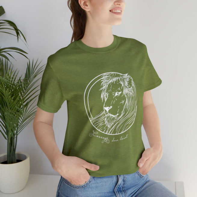 Courage Dear Heart Narnia Writer and Author T-shirt - Image 57