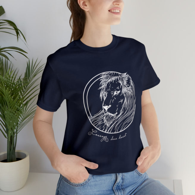 Courage Dear Heart Narnia Writer and Author T-shirt - Image 165