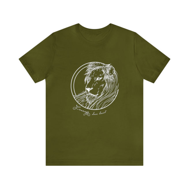 Courage Dear Heart Narnia Writer and Author T-shirt - Image 73