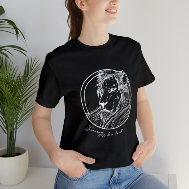 Courage Dear Heart Narnia Writer and Author T-shirt - Image 45
