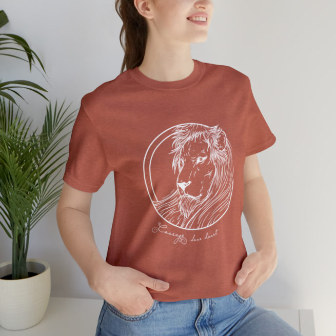 Courage Dear Heart Narnia Writer and Author T-shirt - Image 33
