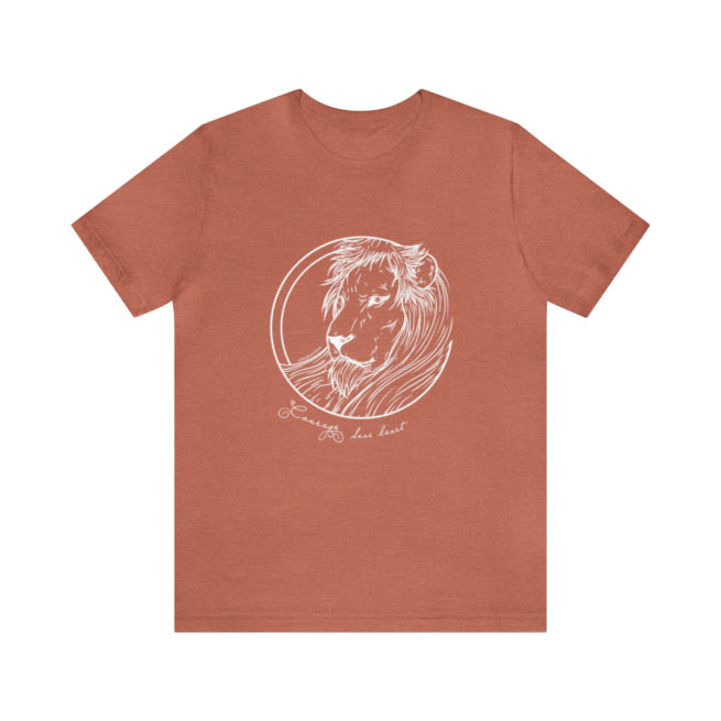 Courage Dear Heart Narnia Writer and Author T-shirt - Image 25