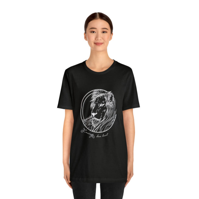 Courage Dear Heart Narnia Writer and Author T-shirt - Image 3