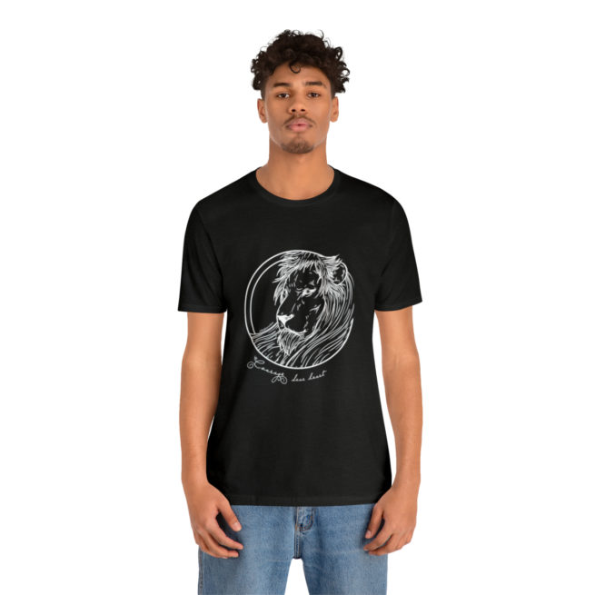 Courage Dear Heart Narnia Writer and Author T-shirt - Image 4