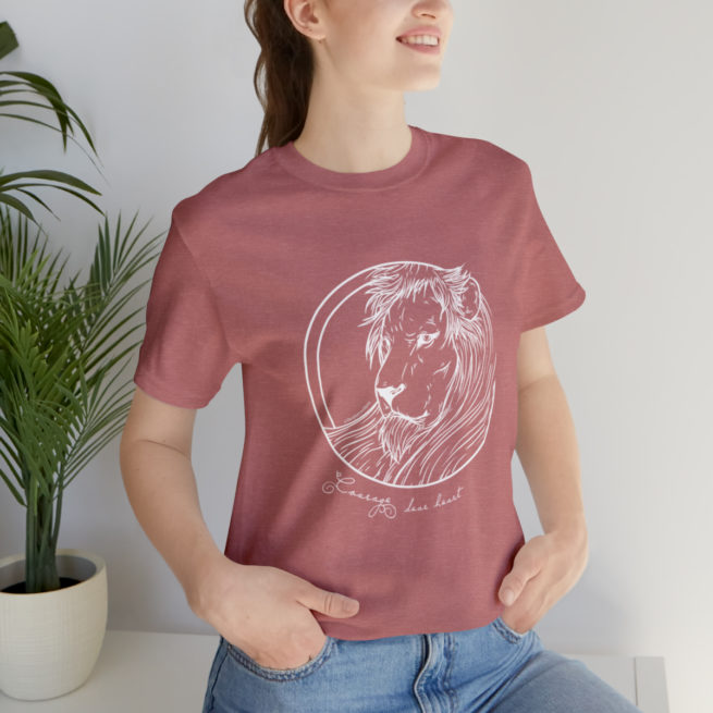 Courage Dear Heart Narnia Writer and Author T-shirt - Image 21